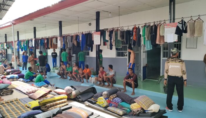 Lapas Kelas IIA Pematangsiantar Adakan Penilaian Kebersihan dan Kerapian Kamar Hunian Warga Binaan