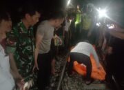 Pria  Remaja Tertidur Di Bantaran Rel, Tewas Terlindas Kereta Api