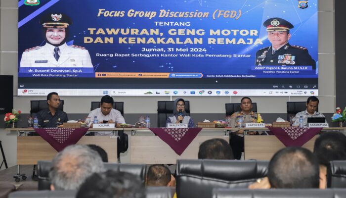Wali Kota menghadiri Focus Group Discussion (FGD) tentang Tawuran, Geng Motor, dan Kenakalan Remaja