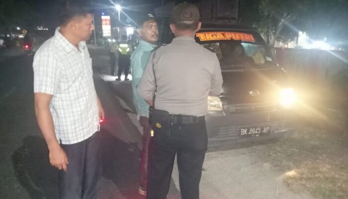 Polsek Tanah Jawa Resor Simalungun Gelar Razia Antisipasi Geng Motor dan Balap Liar