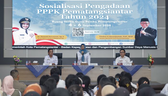 Wali Kota Sosialisasi Pengadaan Pegawai Pemerintah dengan Perjanjian Kerja (P3K) Kota Pematangsiantar Tahun 2024