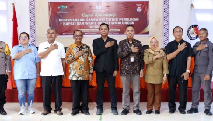 Rakor Pelaksanaan Kampanye Pilkada Tahun 2024, Plt. Bupati Simalungun: “Berkampanyelah dengan santun”
