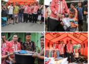 Penjabat Sementara Wali Kota Pematangsiantar Matheos Tan  Mengunjungi dan Memberikan penghiburan kepada para korban kebakaran 