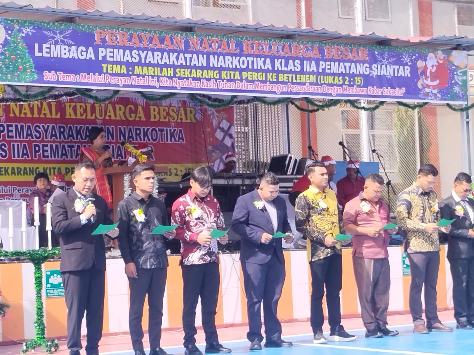 Keluarga Besar Lapas Narkotika Kelas IIA Pematangsiantar Rayakan Natal