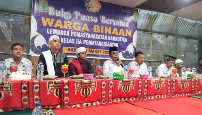 Kalapas Narkotika Pematangsiantar Beserta WBP Gelar Buka Puasa Bersama