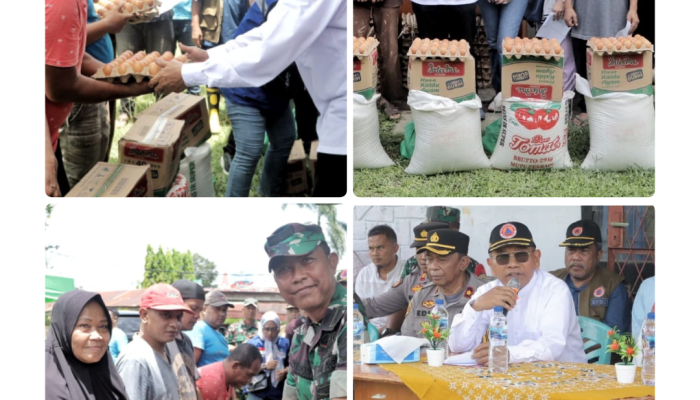 Banjir Serbelawan, Bupati Simalungun Beri Bantuan dan di Himbau Warga Tidak Buang Sampah Sebarangan