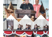 Wali Kota Pematangsiantar Wesly Silalahi Bersama Wakil Wali Kota Herlina Rapat Paripurna Istimewa Peringatan Hari Jadi ke-154 Kota Pematangsiantar