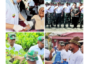 Menjaga Kebersihan dan Keindahan Danau Toba, TNI AD Bersama Masyarakat Bergotong royong Membersihkan Eceng Gondok