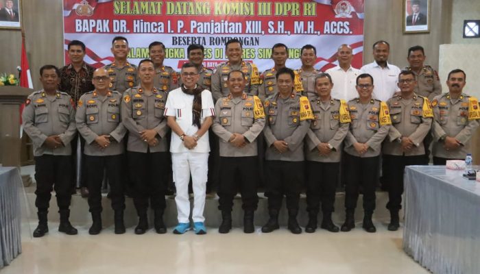 Kapolres Simalungun Sambut Kunjungan Anggota DPR RI Komisi III 