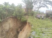 Polsek Raya Terancam Longsor,  Wakapolres Simalungun Lakukan Pengecekan