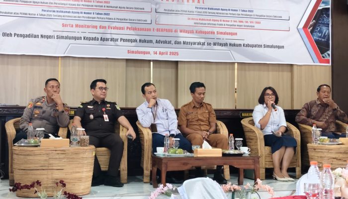 Polres Simalungun Sosialisasi Sistem E-Berpadu di Pengadilan Negeri Simalungun