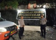 Antisipasi Tindak Pidana, Sat Pam Obvit Polres Simalungun Laksanakan Patroli Blue Light 