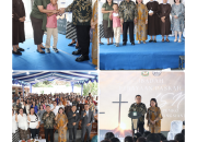 Wali Kota Pematangsiantar Wesly Silalahi, Ketua TP PKK Ny Liswati Wesly Silalahi Mengikuti Ibadah Perayaan Paskah bersama Aparatur Sipil Negara  Pemerintah Kota  Pematangsiantar