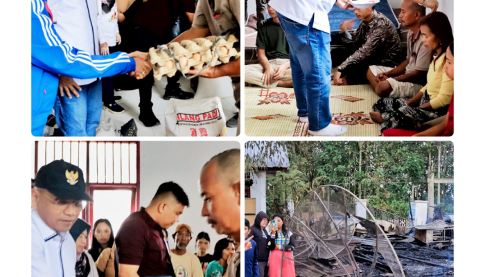 Bupati Simalungun Gerak Cepat  Berikan Bantuan Korban Kebakaran 