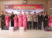 Empat Personel Memasuki Masa Purna Bhakti di Lepas Kapolres Simalungun