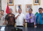 Wali Kota Pematangsiantar Wesly Silalahi  Terima kunjungan Ephorus HKI Pdt Firman Sibarani MTh 