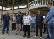 Wali Kota Pematangsiantar Wesly Silalahi  Bersama Anggota Dewan Perwakilan Daerah Republik Indonesia (DPD RI) Pdt Penrad Siagian STh MSi Meninjau Langsung Stadion Sang Naualuh