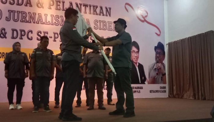 Mahmud Lantik Chaidir sebagai Ketua DPD PJS Aceh