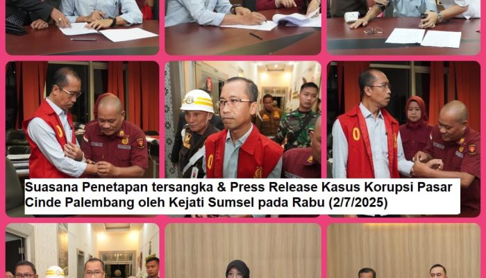 Empat Tersangka Ditetapkan dalam Kasus Dugaan Korupsi Proyek BGS Pasar Cinde Palembang