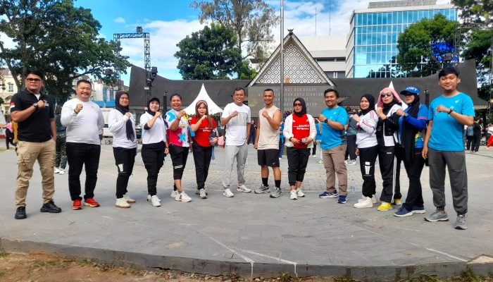 Dispar dan KORMI Gelar Senam Sehat Bugar Bersama ASN Pemko Pematangsiantar