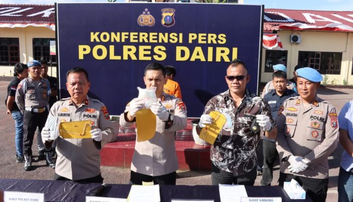 Supir Angkot di Dairi Ditangkap Bawa 300 Gram Sabu dan Ekstasi, Terancam 20 Tahun Penjara