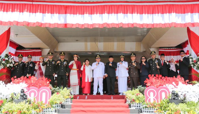 Wali Kota Pematangsiantar Pimpin Upacara Peringatan HUT ke-80 RI di Lapangan Adam Malik