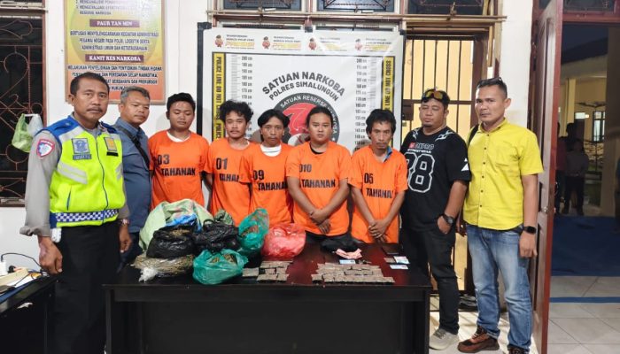 Polres Simalungun Gulung Sindikat Narkoba 2,5 Kg Ganja di Kawasan Wisata Danau Toba