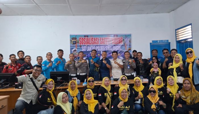 Satlantas Polres Simalungun Gelar Safety Riding Bersama Komunitas Motor, Dorong Kesadaran Tertib Lalu Lintas