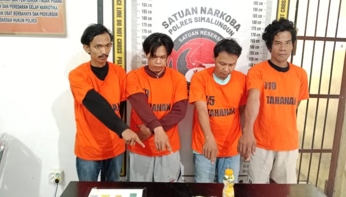 Empat Pengedar dan Pengguna Narkoba Ditangkap Polisi dalam Operasi Subuh di Simalungun