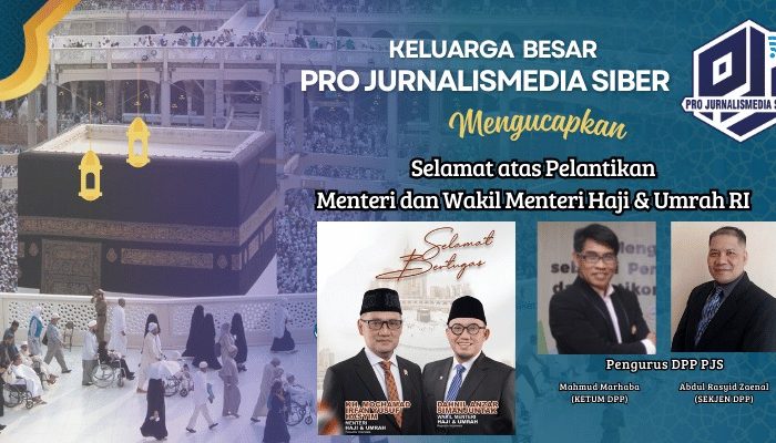 Pelantikan Menteri dan Wamen Haji: PJS Dukung Transparansi dan Pelayanan Umat