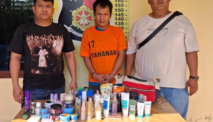 Polsek Perdagangan Bongkar Kasus Pencurian Kosmetik, Seorang Tersangka Masih Dikejar