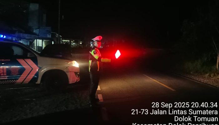 Patroli Malam Satlantas Polres Simalungun Hadirkan Efek Jera  Jalur Siantar Parapat