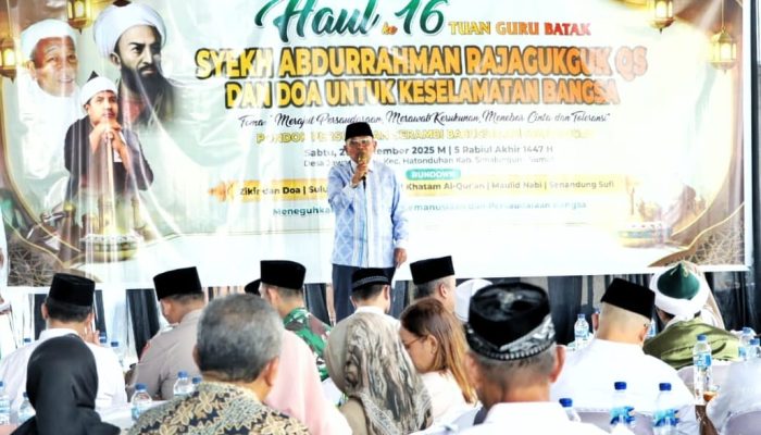 Haul ke-16 Tuan Guru Batak Syekh Abdurrahman Rajagukguk QS: Bupati Simalungun Hadir, Doa Keselamatan Bangsa Bergema di Serambi Babussalam