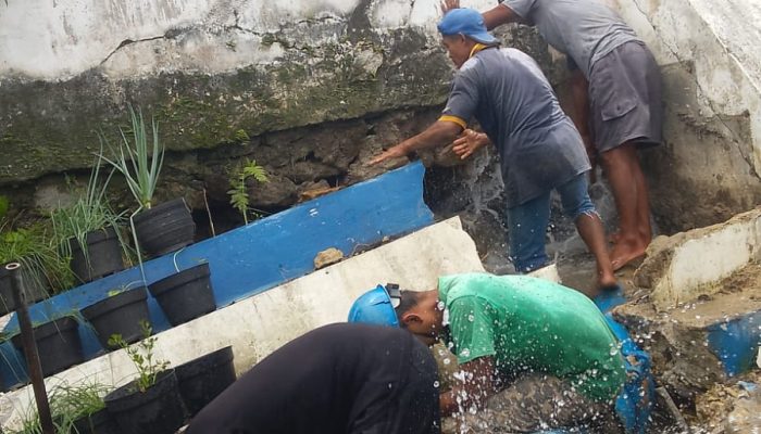 Pipa Perumda Air Minum Tirta Uli Pecah di Jalan SKI, Layanan Air ke Sejumlah Wilayah Terganggu