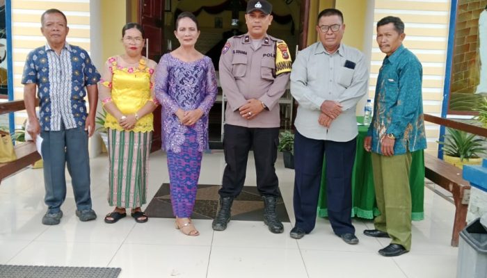 Bhabinkamtibmas Sampaikan Himbauan Bahaya Narkoba di Gereja HKBP