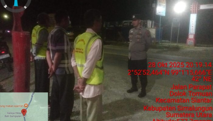 Polsek Tiga Balata Aktifkan Pos Kamling, Warga Semakin Siaga Jaga Malam