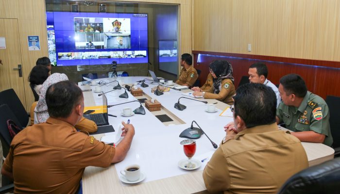 Inflasi Siantar Turun, Wali Kota Wesly Ikuti Rakor Bersama Mendagri Tito