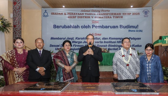 Wali Kota Wesly dan Ny. Liswati Hadiri Perayaan Tahun Transformasi HKBP 2025 Distrik V Sumatera Timur