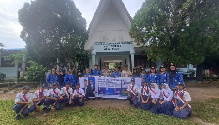 Bhabinkamtibmas Bosar Maligas Sosialisasikan Penerimaan SMA Taruna Bhayangkara di SMPN 1 Ujung Padang