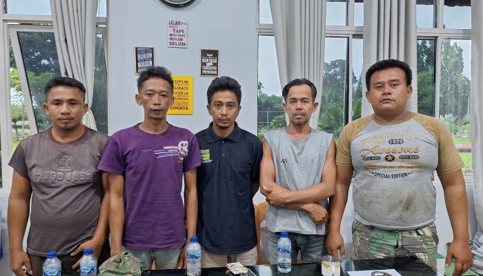 Kasat Reskrim Polres Simalungun Tegas, Lima Pencuri Sawit PTPN-4 Diringkus