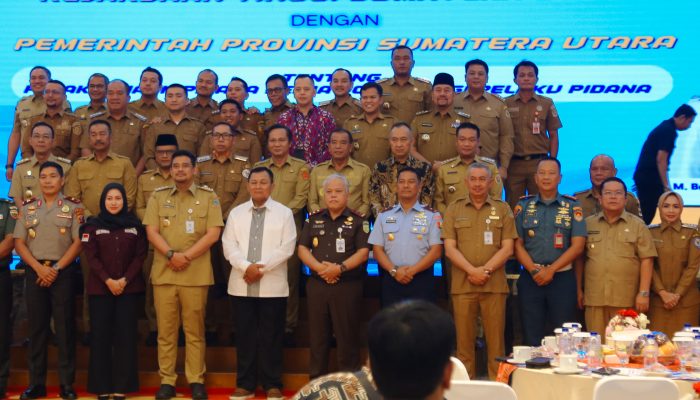 Wesly dan Kepala Daerah Se-Sumut Tandatangani MoU Pidana Kerja Sosial