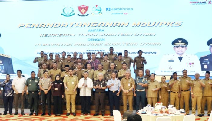 Bupati Simalungun Teken MoU Penguatan Integritas Pidana Kerja Sosial Bagi Pelaku Tipring