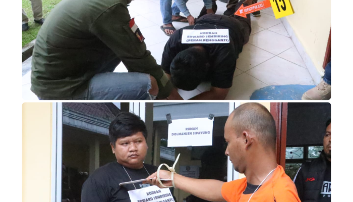 Polres Simalungun Rekonstruksi 15 Adegan Pembunuhan Dolok Silau