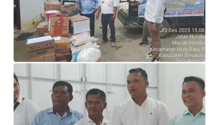 Peduli Korban Banjir, Warga Nagori Pulo Bayu Kirim Bantuan ke Sibolga–Tapteng