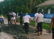 Peduli Pendidikan, Manajer PTPN IV Aek Nabara Perbaiki Jalan Menuju Sekolah