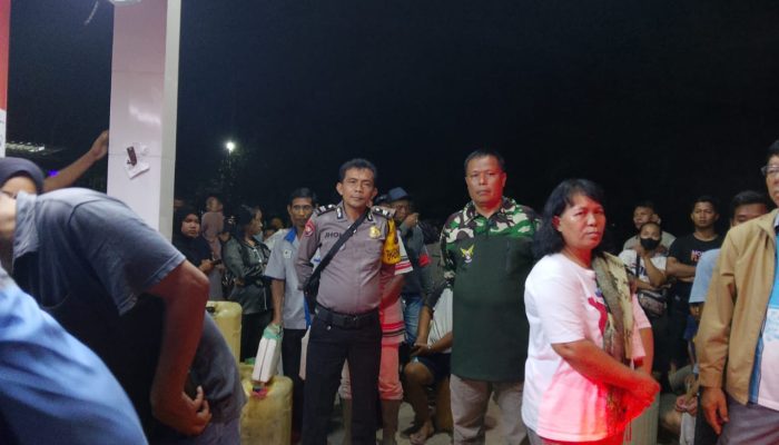 Bhabinkamtibmas Kawal Ketat Distribusi Pertamax di Bosar Maligas