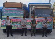 Polsek Bosar Maligas Dampingi Pengiriman Bantuan Kemanusiaan ke Aceh Tamiang
