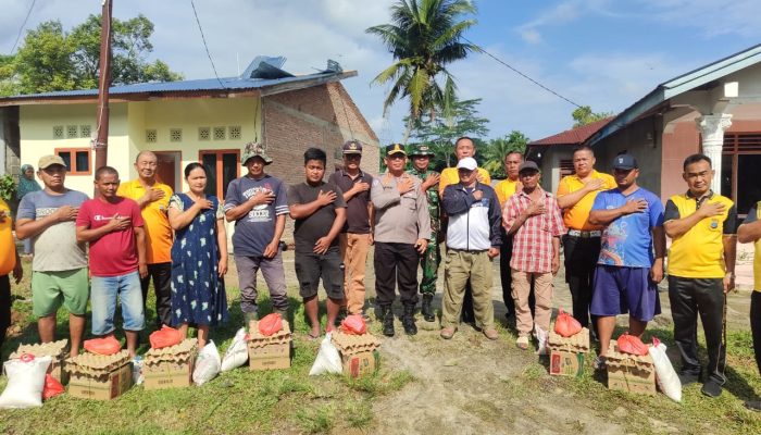 Puting Beliung Parbalogan, Kapolres Simalungun Salurkan Bantuan