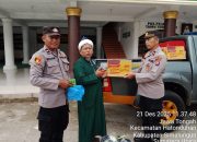 Polsek Tanah Jawa Salurkan Bantuan Korban Bencana Lewat Tuan Guru Batak