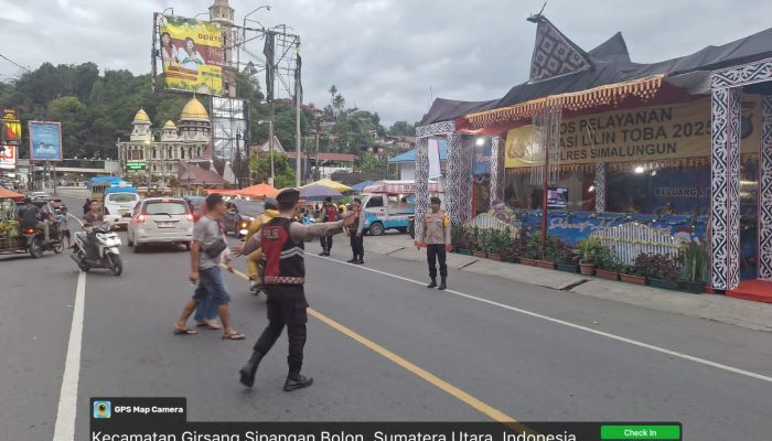 Kasat Samapta Polres Simalungun Cek 5 Pos Lilin Toba 
